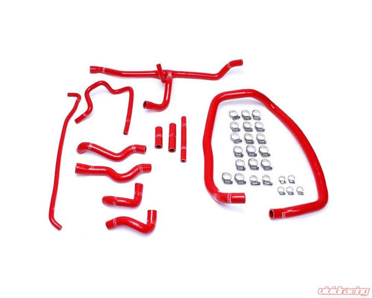 HPS Red Reinforced Silicone Heater Hose Kit Coolant for BMW 96-99 E36 M3 Left Hand Drive