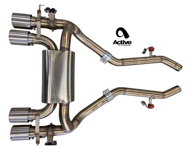 G8X M3/M4 | AA Exhaust Valved 100mm w/ Carbon Tips